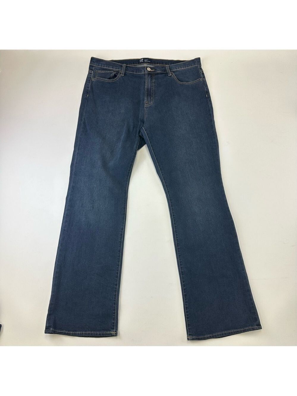 Gap boot cut dark rinse blue jeans Size 16 33inch stretch cotton dark wash